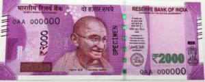 New 2000 Rupees Note