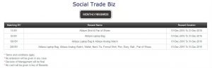 Social Trade Monthly Reward