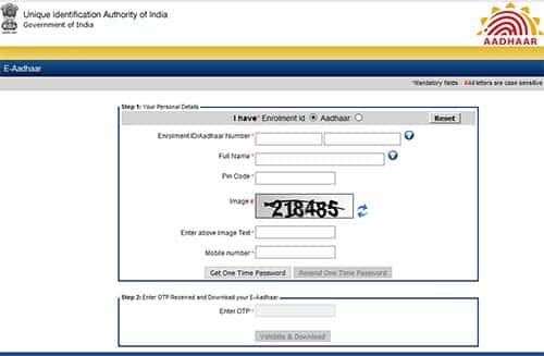  aadhar card download by name and date of birth