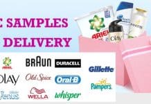 Free samples free delivery products
